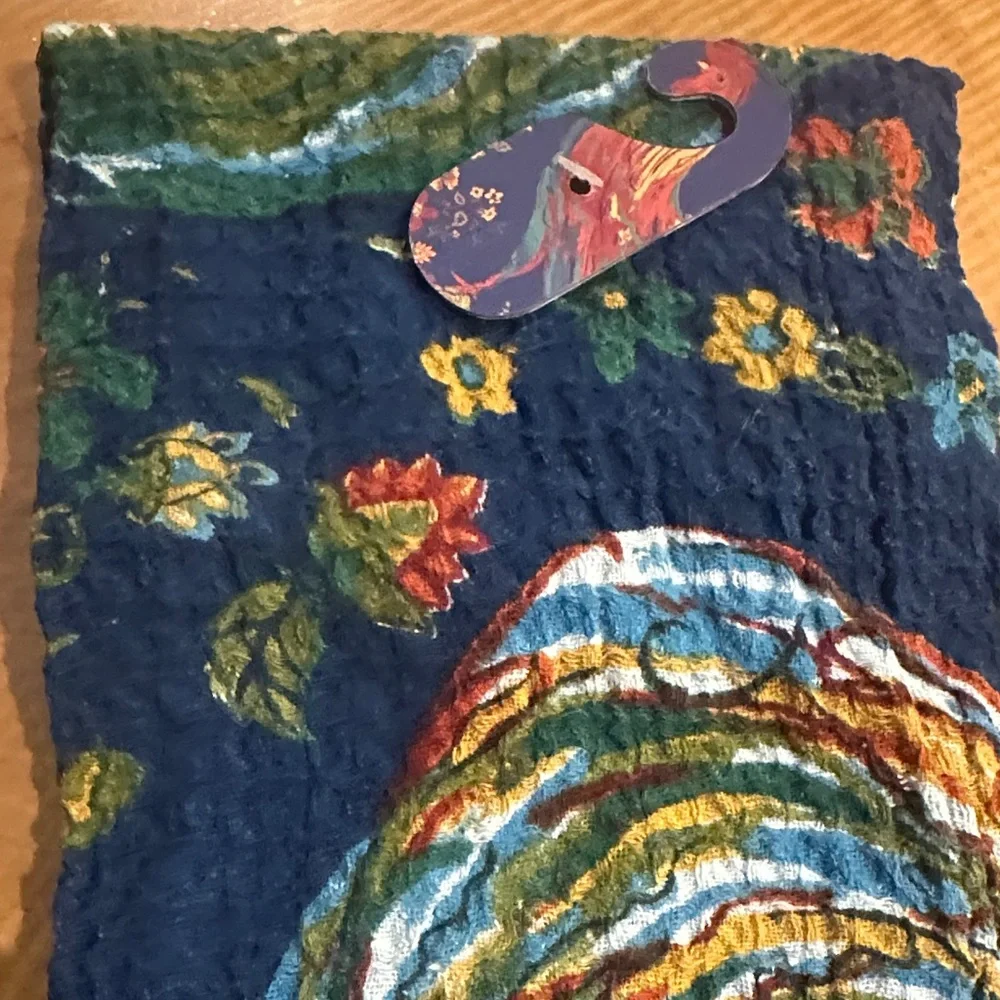 April Cornell Colorful Rooster Tea Towel - Picture 2 of 4